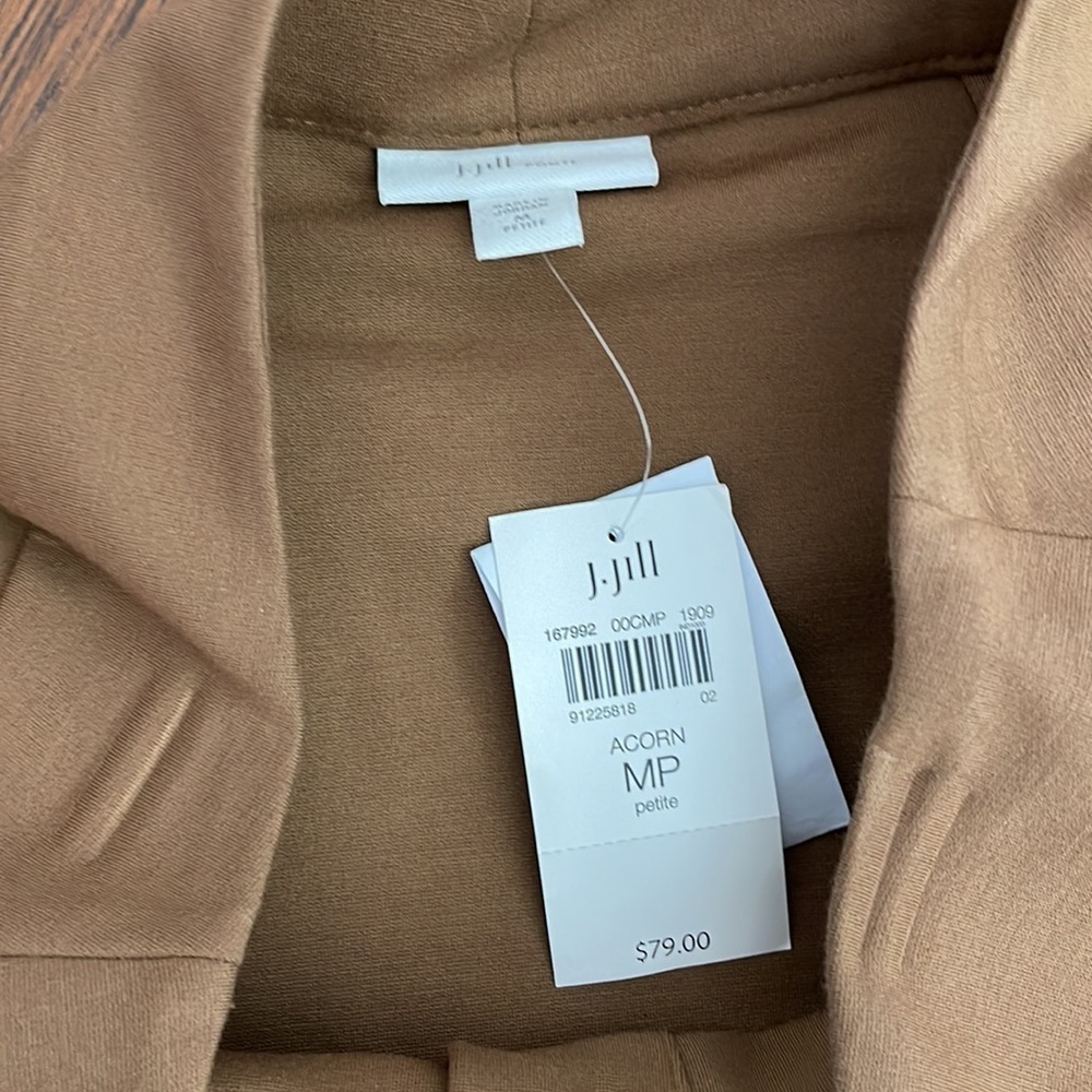 J. Jill Brown Button-Front Pencil Skirt - Picture 6 of 7